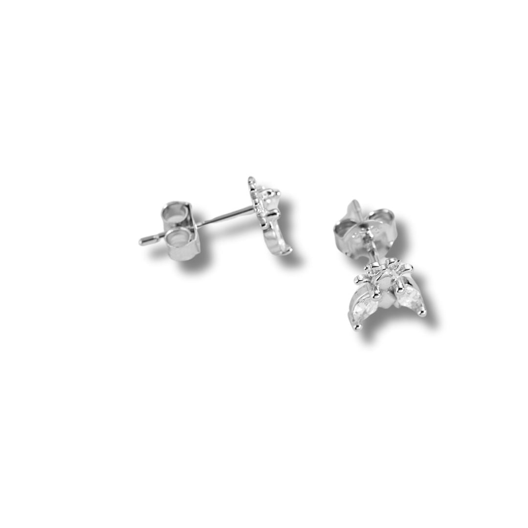 Majesty Silver Bee Earrings
