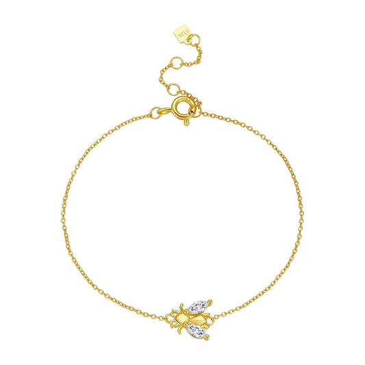 Aurora Gouden Bij Armband