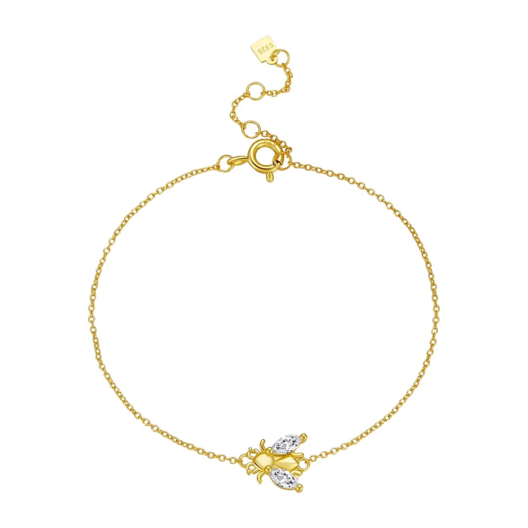 Aurora Silver Bee Bracelet