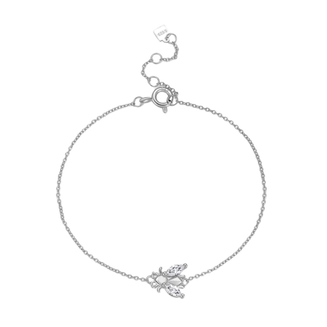 Aurora Silver Bee Bracelet