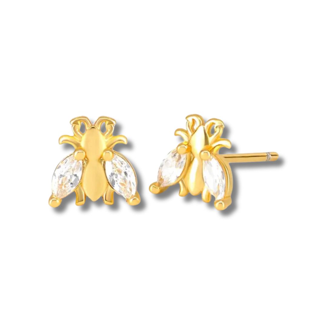 Majesty Silver Bee Earrings