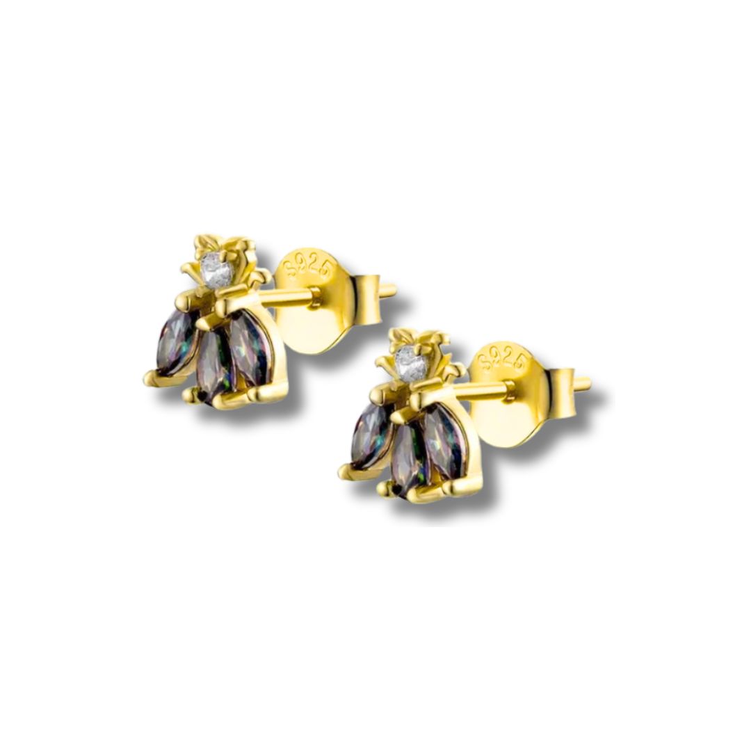 Harmony Silver Bee Earrings