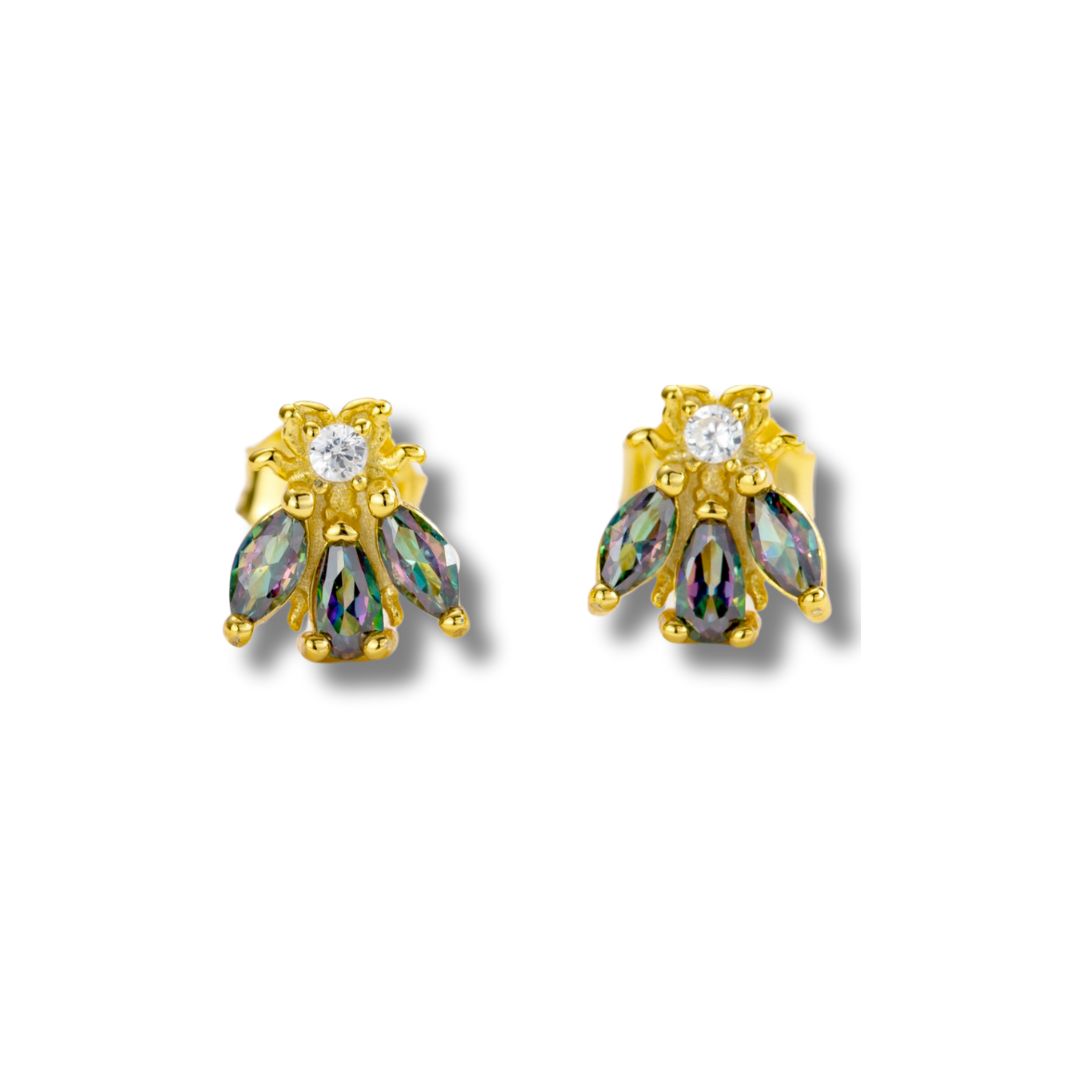 Harmony Gold Bee Earrings
