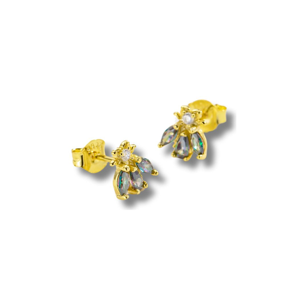 Harmony Gold Bee Earrings