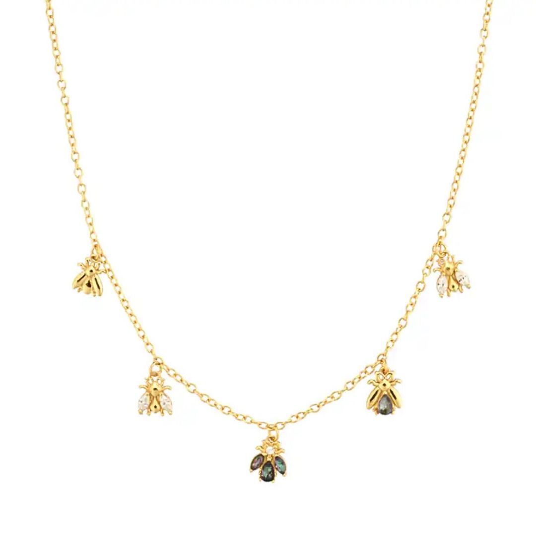 Collar Giardino de Abeja en Oro