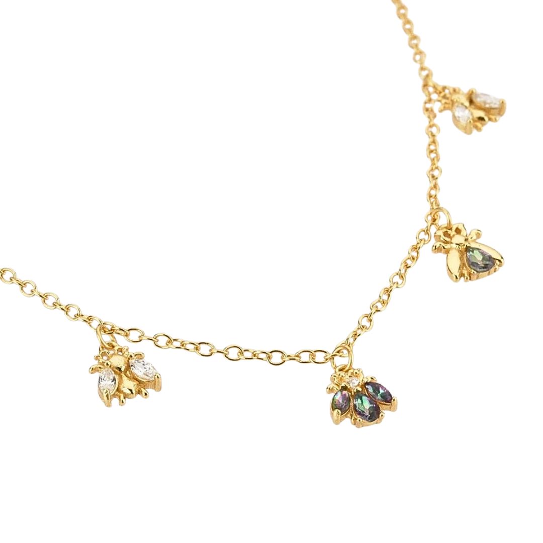 Collar Giardino de Abeja en Oro