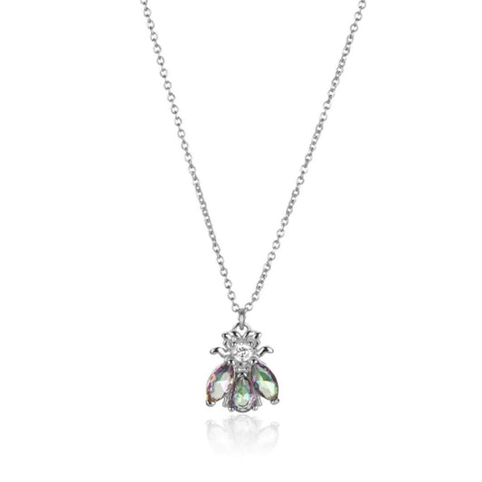 Nectar Silver Bee Necklace