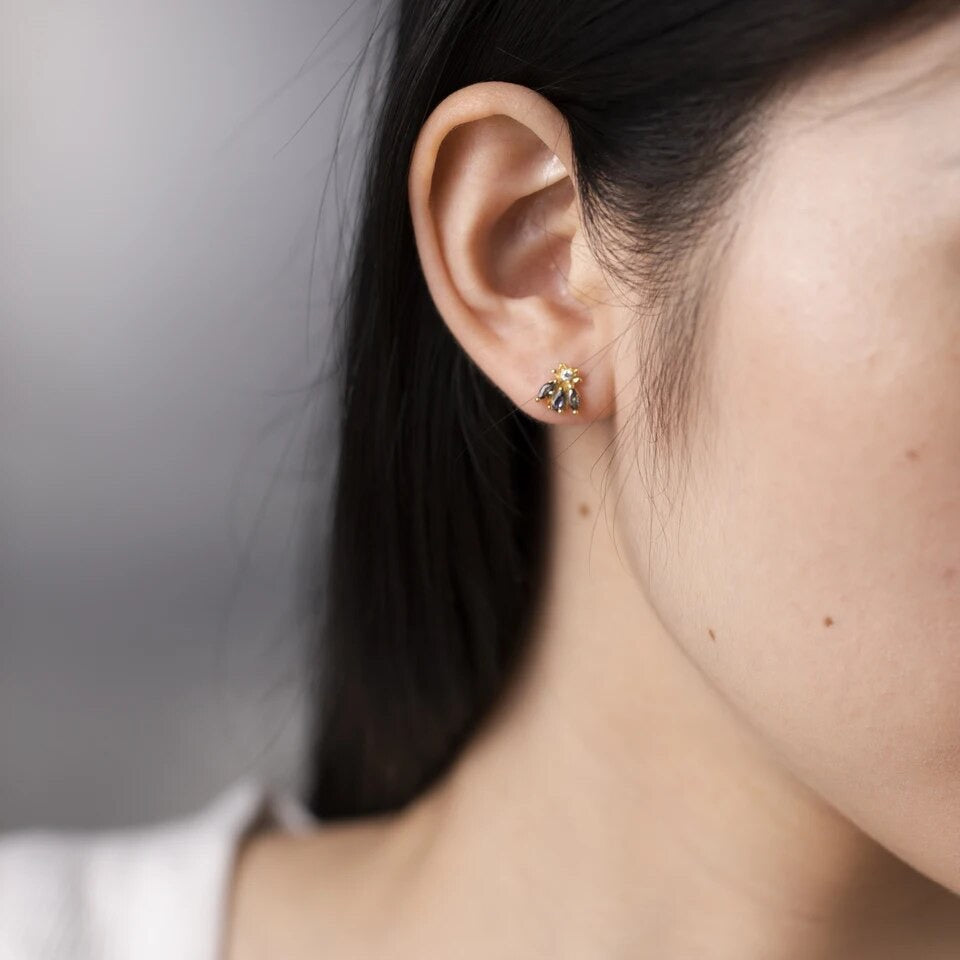 Harmony Gold Bee Earrings