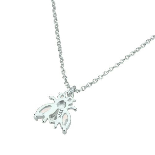 Collar de Abeja Elegance en Plata
