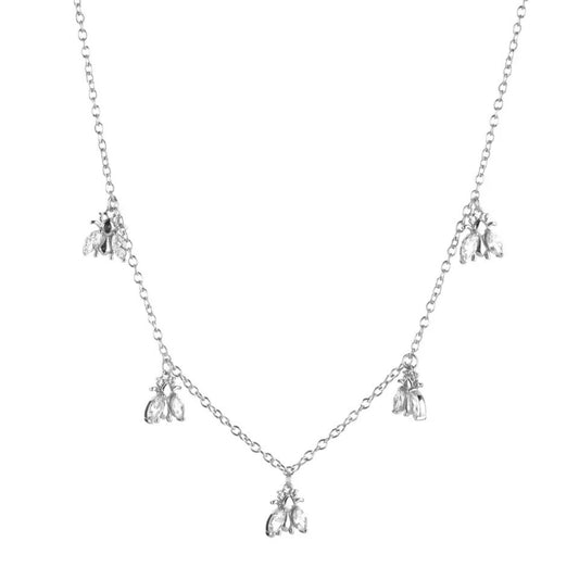 Serenity Silver Bee Necklace